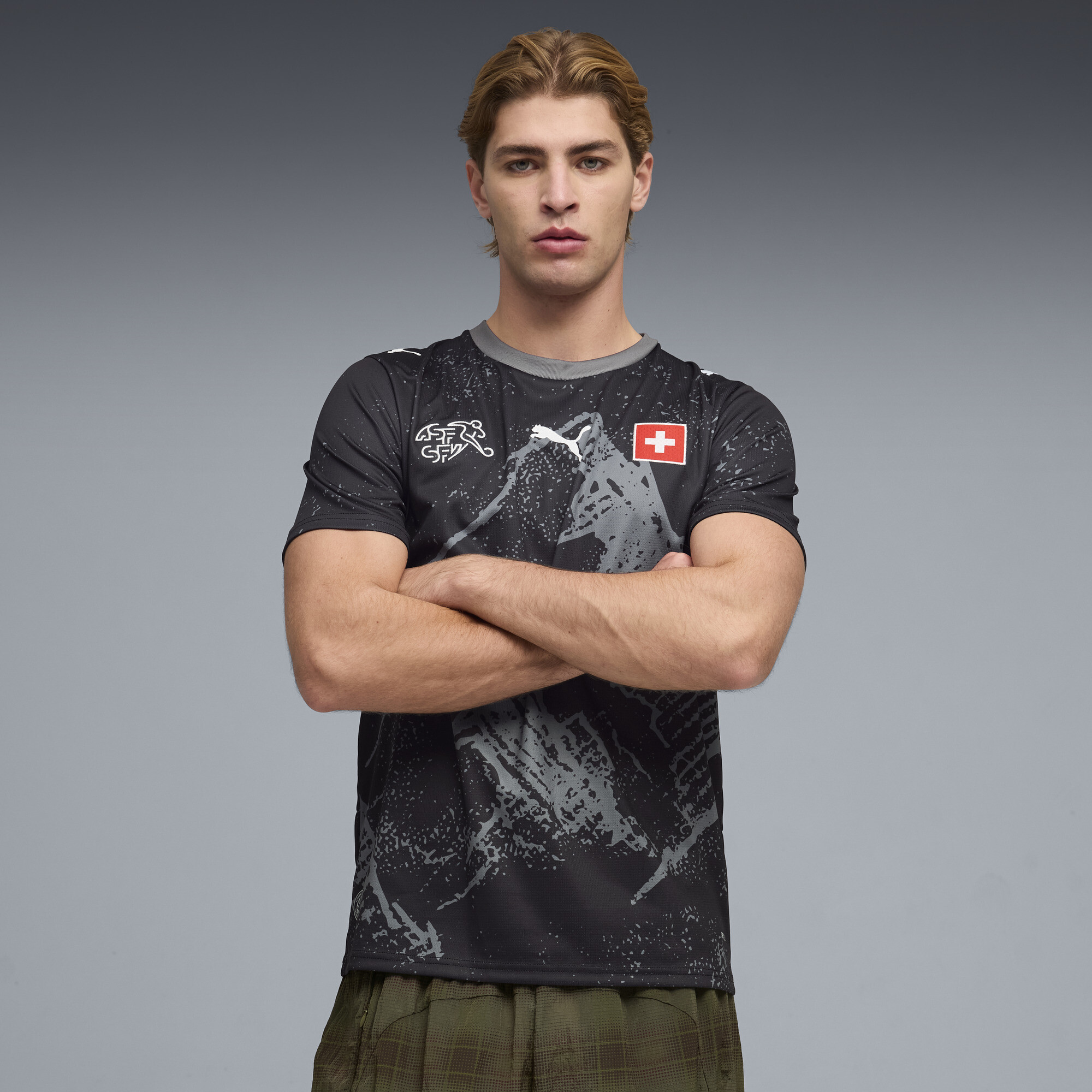 PUMA x SWITZERLAND x SALEHE BEMBURY Men's Goalkeeper Jersey in Black