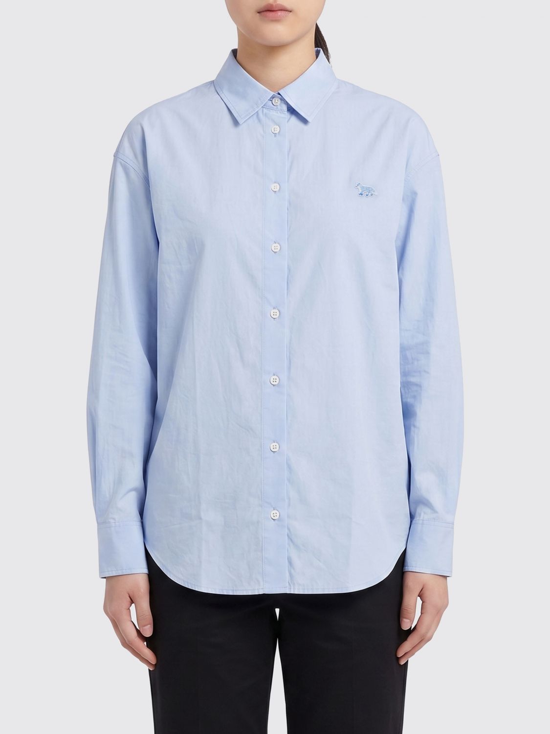 MAISON KITSUNÉ Shirt Woman color Blue