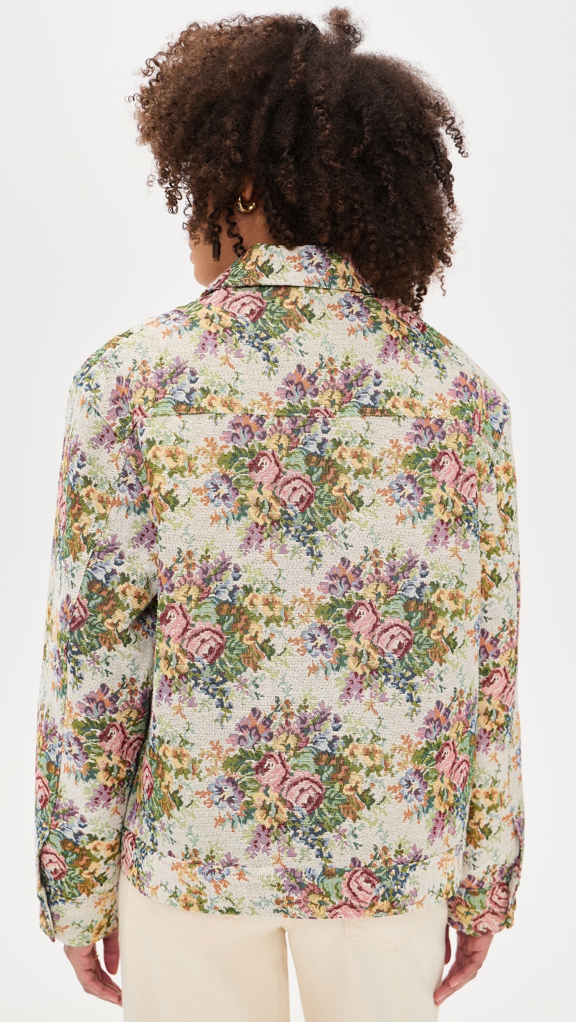 The Birdie Jacket Floral Jacquard