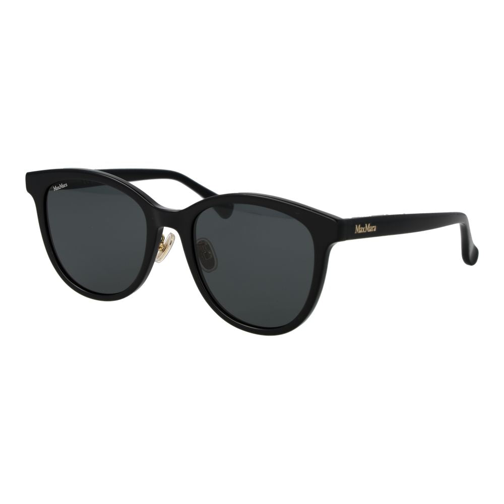MA-1064954-FBB-1072 Acetate Panto Sunglasses — Black