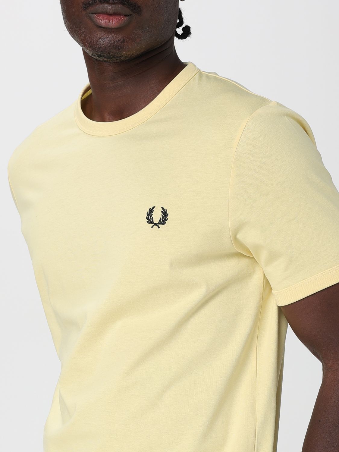 T-Shirt FRED PERRY Men color Mustard