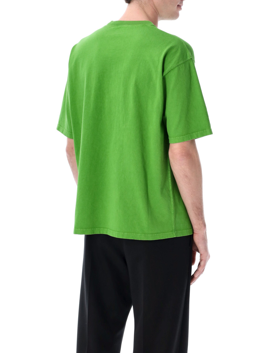Green Solid Crew Neck T-Shirt