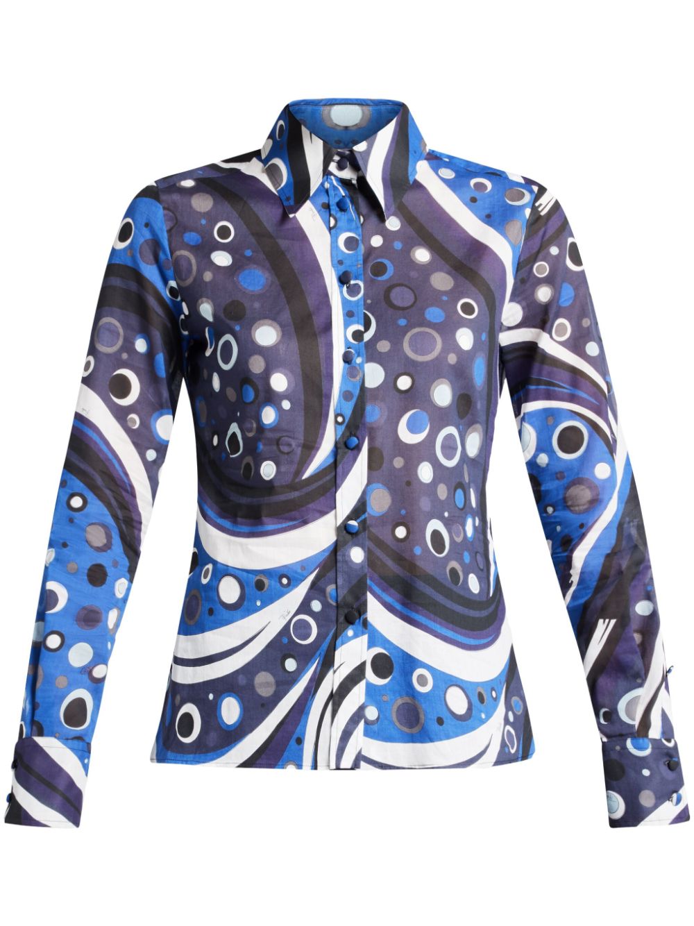 Fontane-print shirt - Black