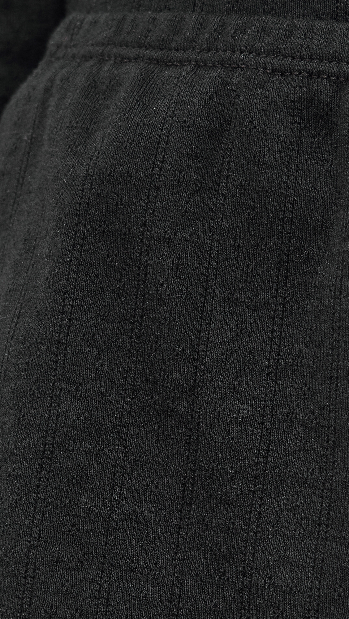 Pointelle Boxer Shorts Black