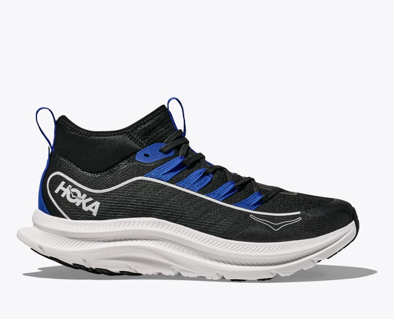 HOKA Men's Kawana Mid Shoes in Black/Ultramarine
