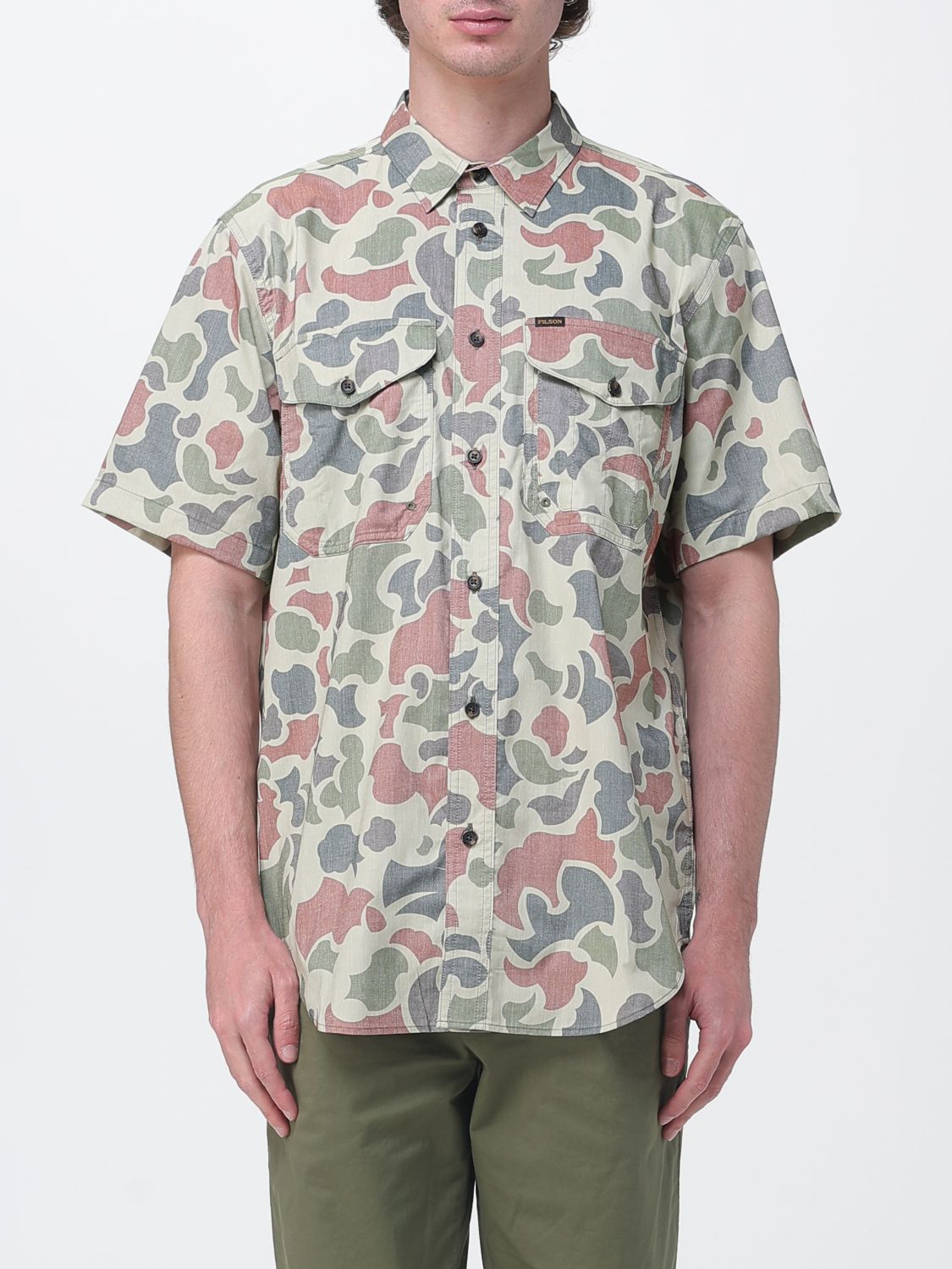 Shirt Men color Military