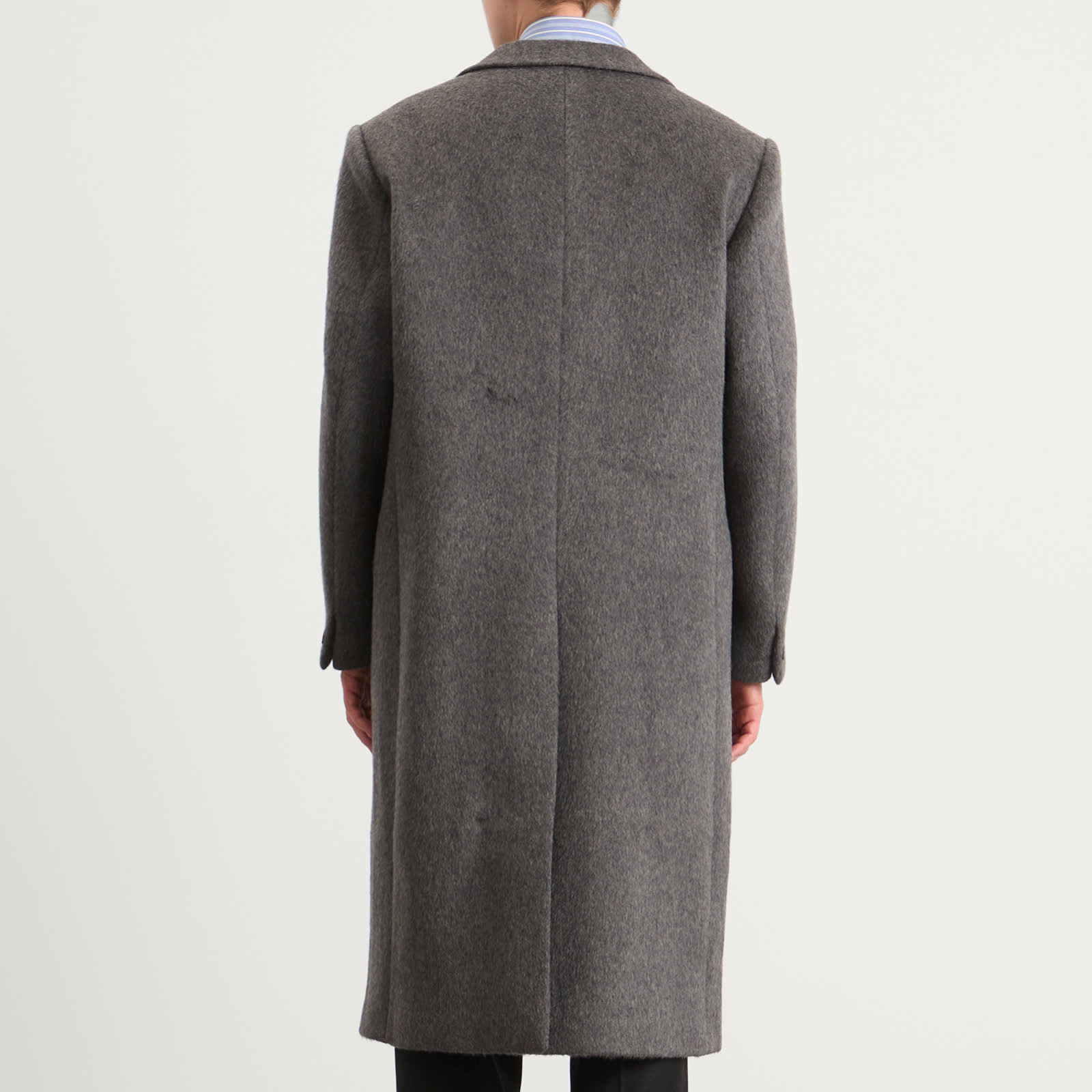 Men's Hewitt Wool Coat Silver Grey