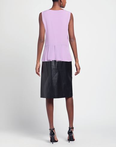 Woman Top Mauve Size 6 Acetate, Silk