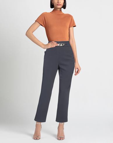 Woman Pants Black Size 8 Polyester, Elastane