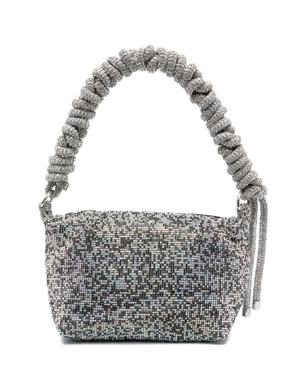 Crystal-embellishment tote bag - Black