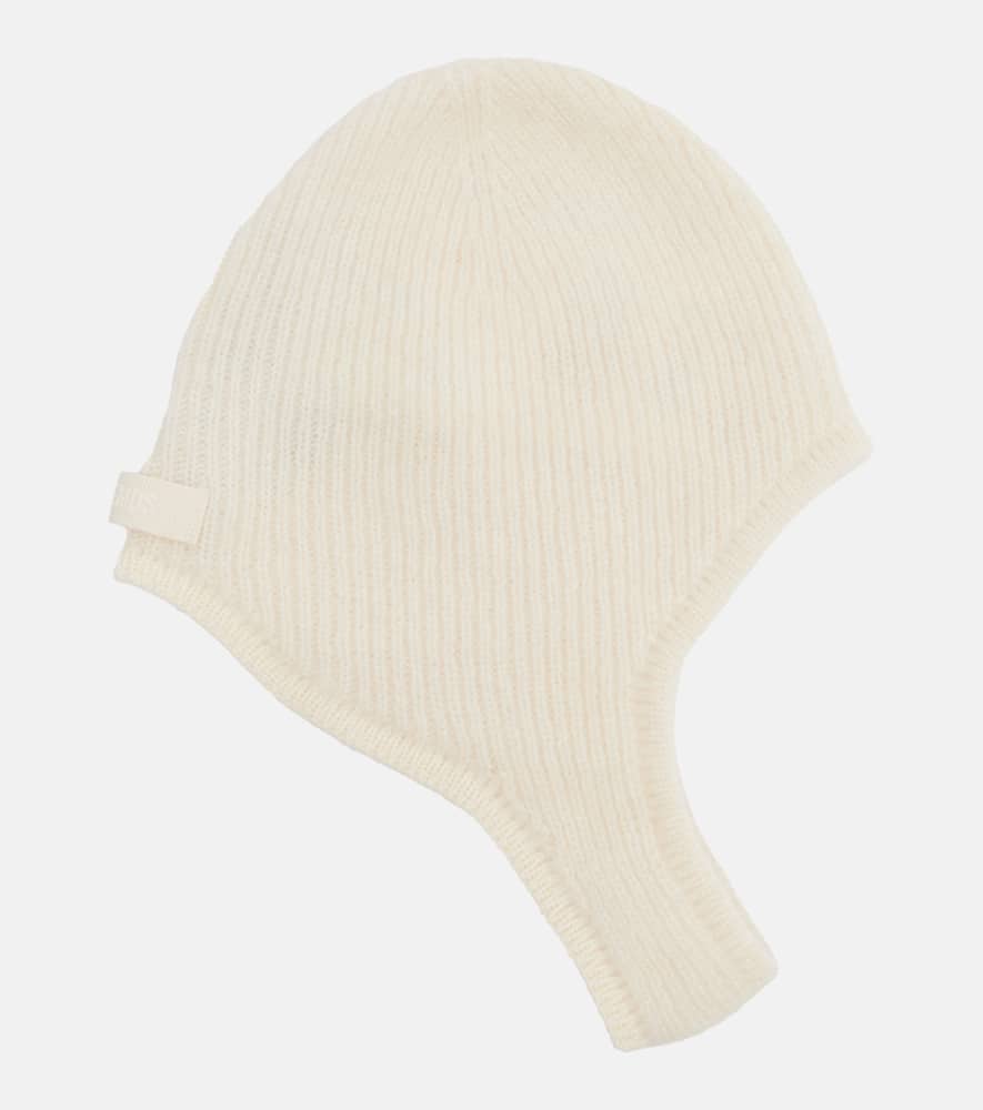 Gros Grain alpaca-blend hood