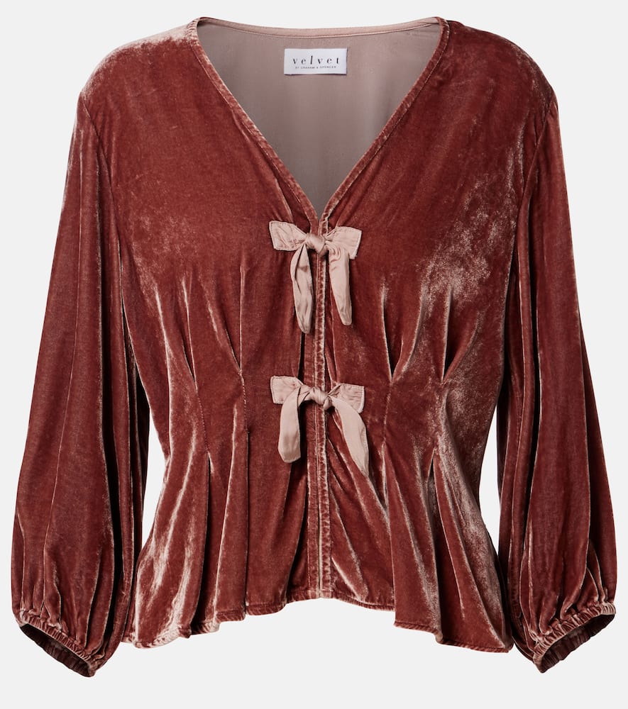 Elida bow-detail top
