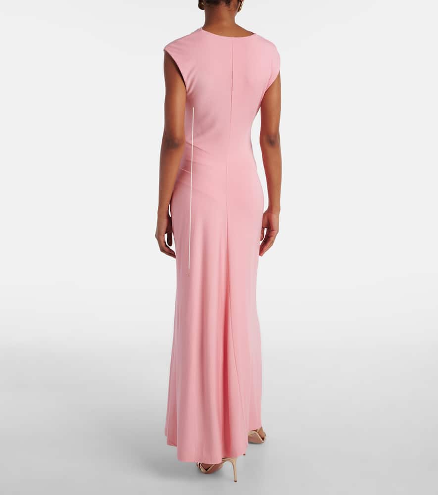 Acacia ruched jersey maxi dress