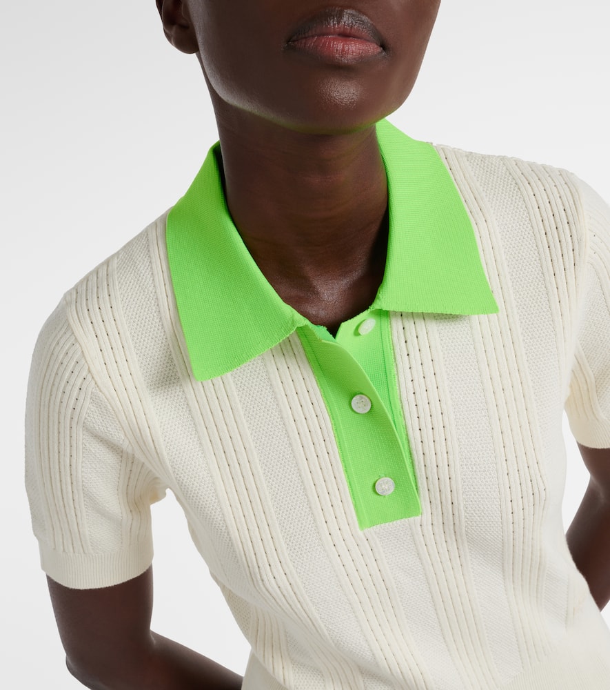 Tory Sport Pointelle cotton polo shirt