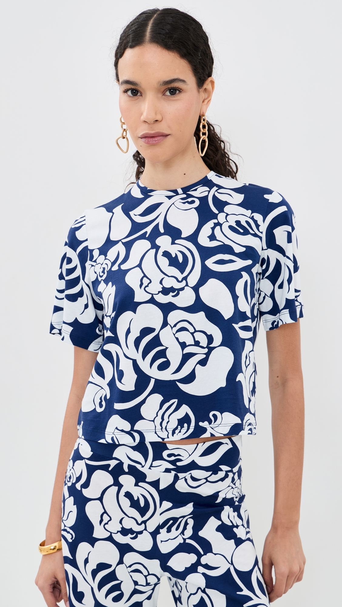 Dakota Top Flora Navy
