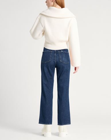 Woman Jeans Blue Size 25 Cotton, Elastane