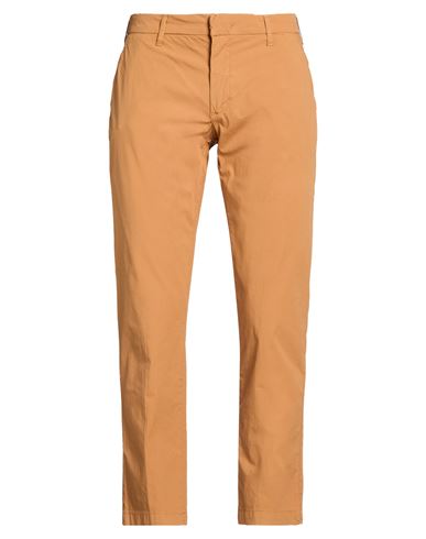 Man Pants Tan Size 33 Cotton, Elastane