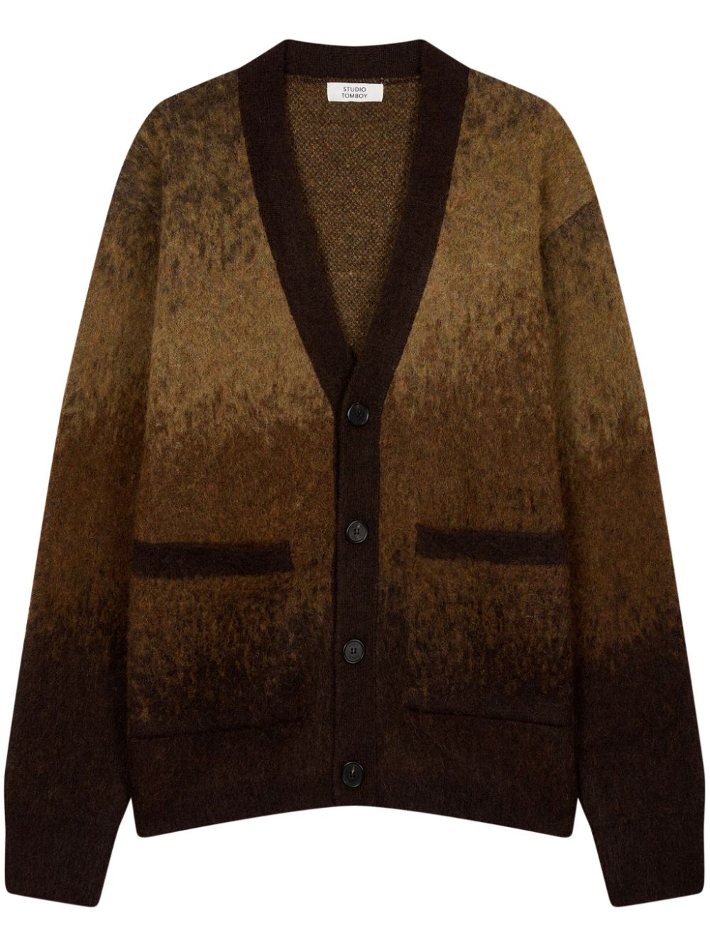 Gradation cardigan - Brown