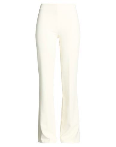 Woman Pants Ivory Size 8 Polyester, Elastane