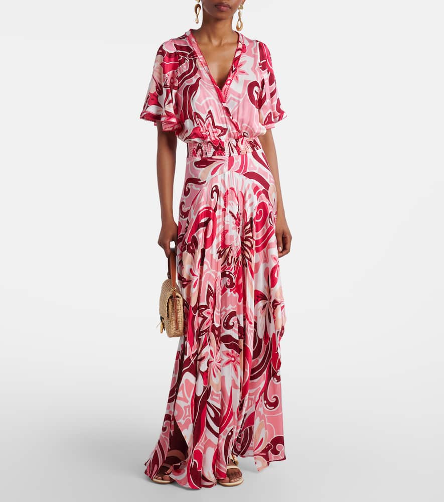 Mabelle satin maxi dress