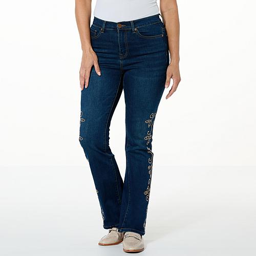 Diane Gilman Signature Collection New Classic Stretch Bootcut Jean - Blue