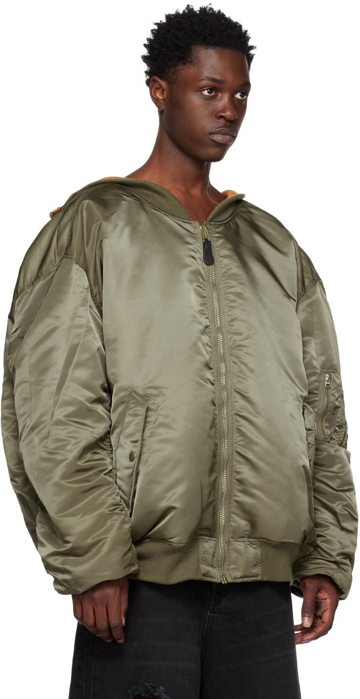VETEMENTS Alpha Industriesエディション カーキ ボンバージャケット