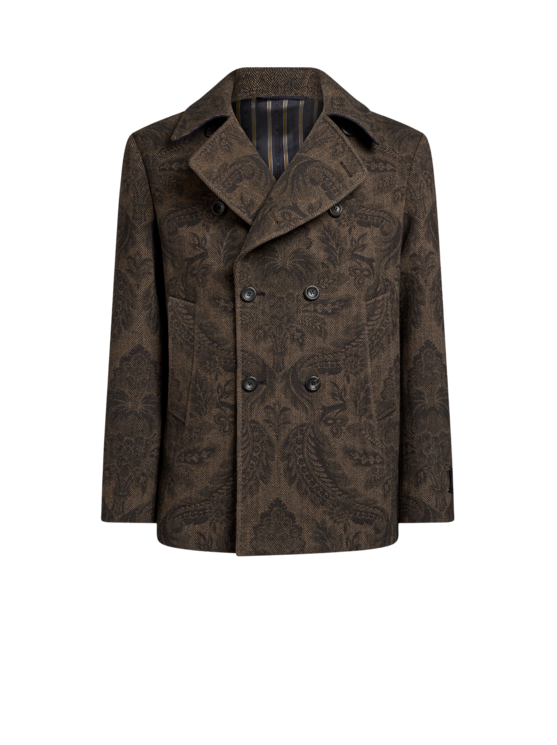 Double-breasted Wool And Cashmere Pea Coat