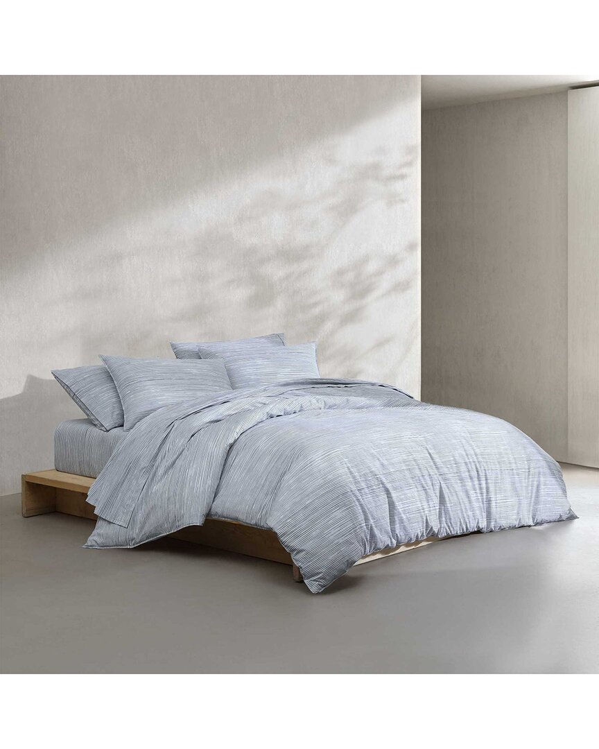 Wavy Stripe Printed Cotton Percale Sheet Set