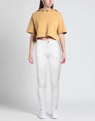 Woman Jeans White Size 27 Cotton, Viscose, Elastane