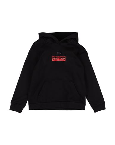 Kid Boy Sweatshirt Black Size 11 Cotton, Polyurethane, Polyester, Brass, Viscose
