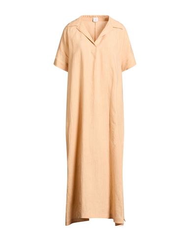 Woman Maxi dress Apricot Size 2 Linen