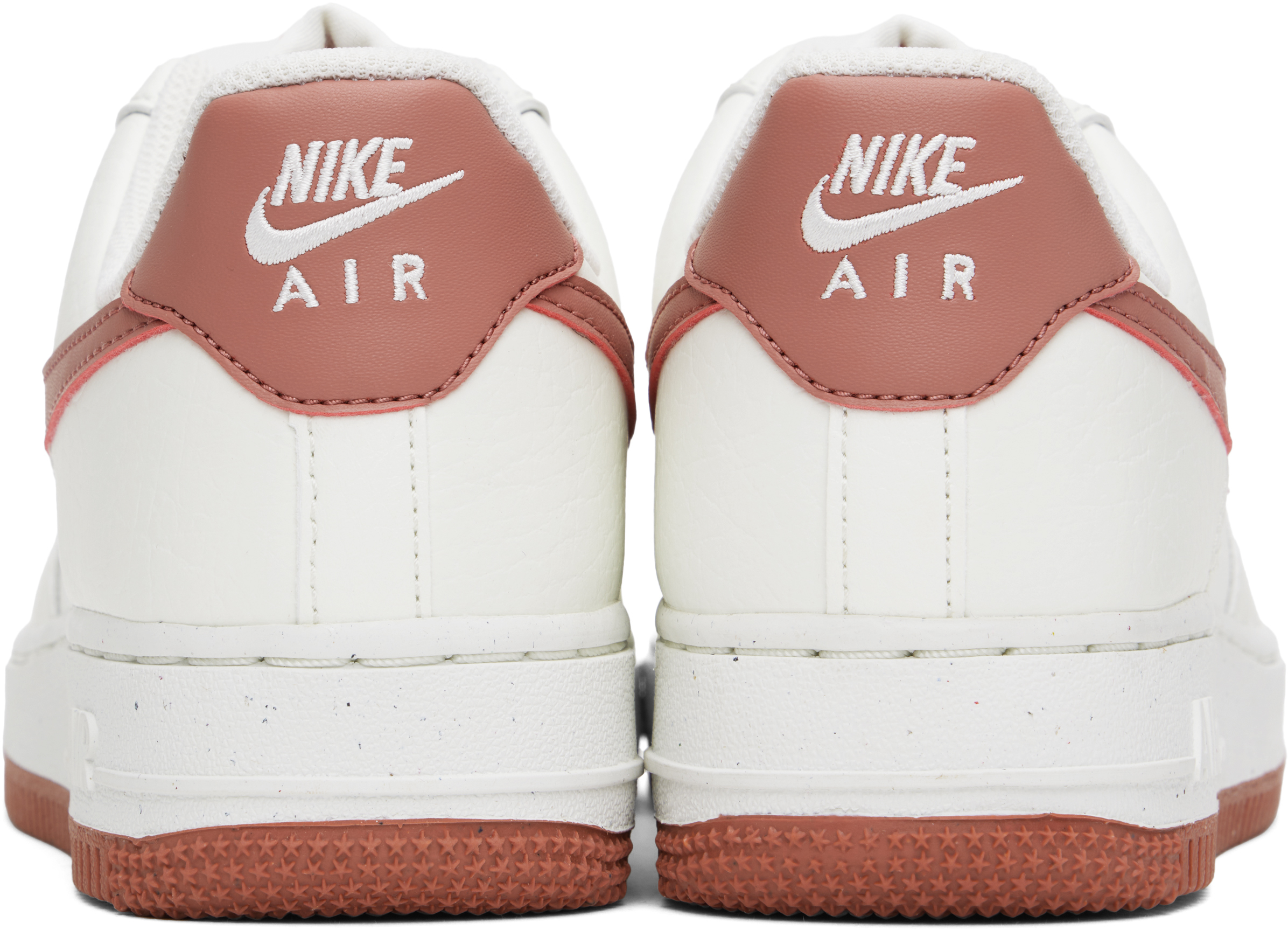 White & Pink Air Force 1 '07 Sneakers
