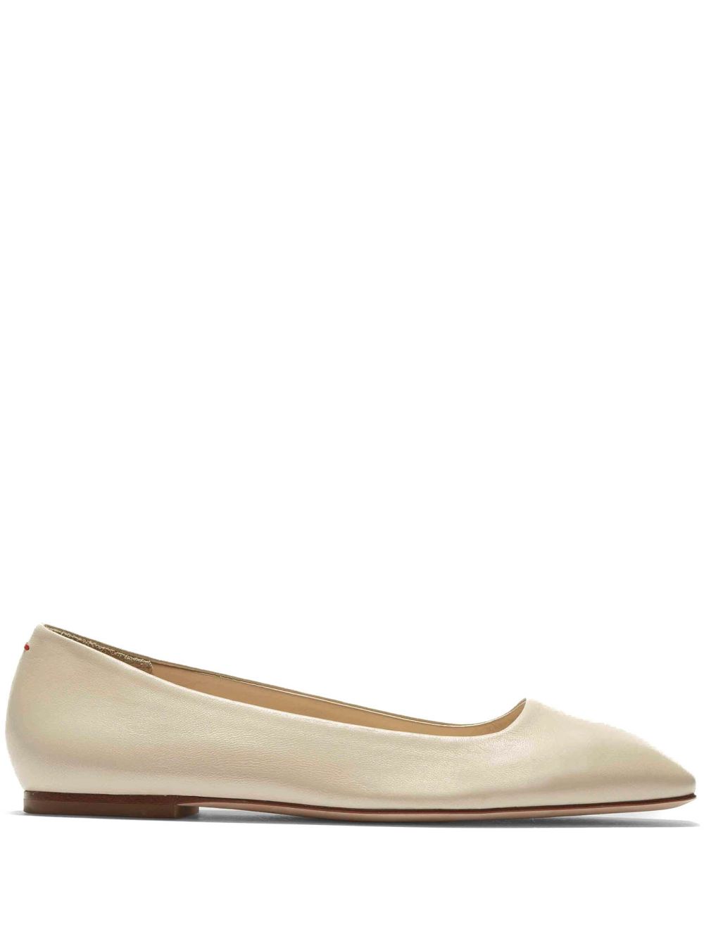 Leather ballerina shoes - Neutrals