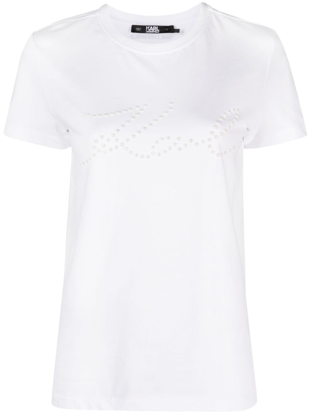 Logo print-embellished organic-cotton T-shirt - White