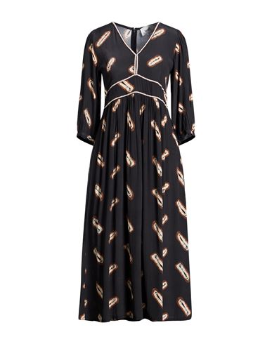 Woman Midi dress Black Size 0 Viscose, Polyester