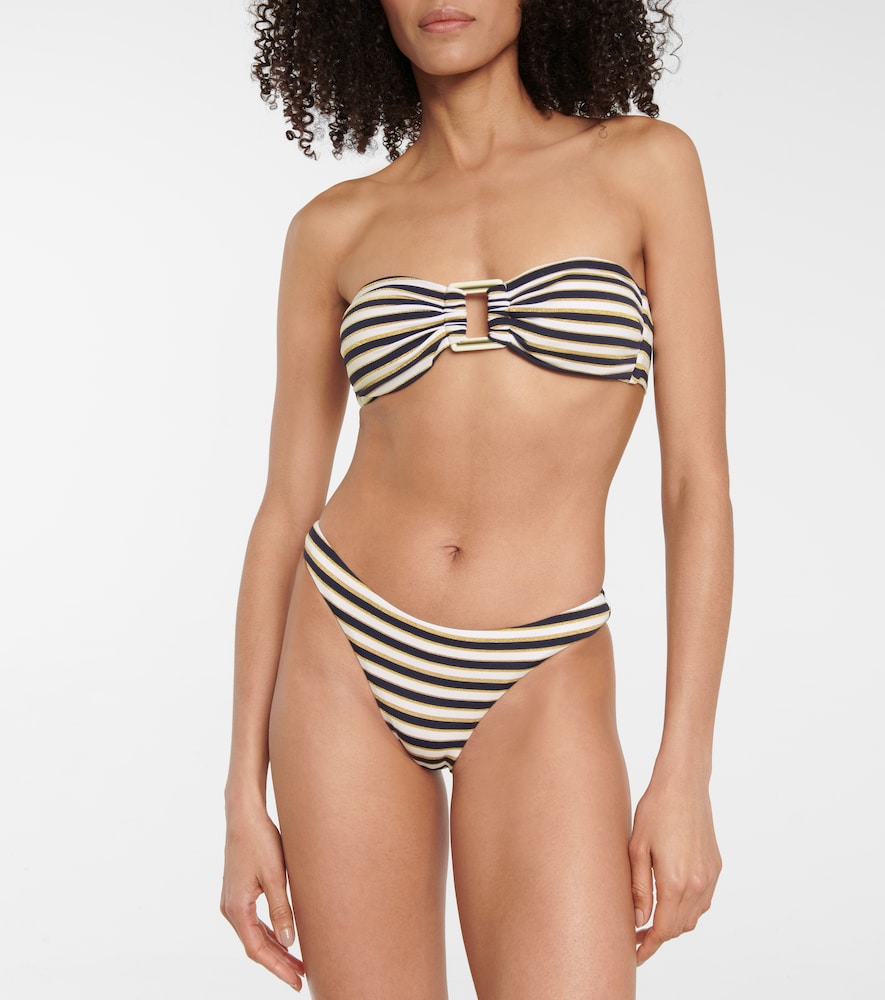 Exclusive to Mytheresa - Angola striped bikini top