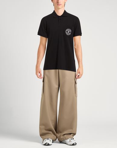 Man Polo shirt Black Size S Cotton