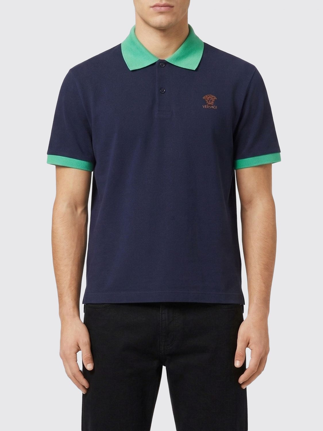 Polo Shirt Men color Navy