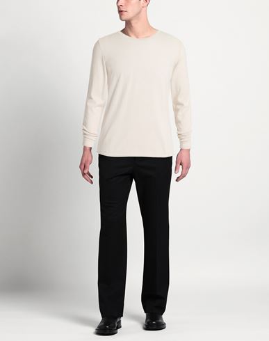 Man Sweater Beige Size 40 Cotton