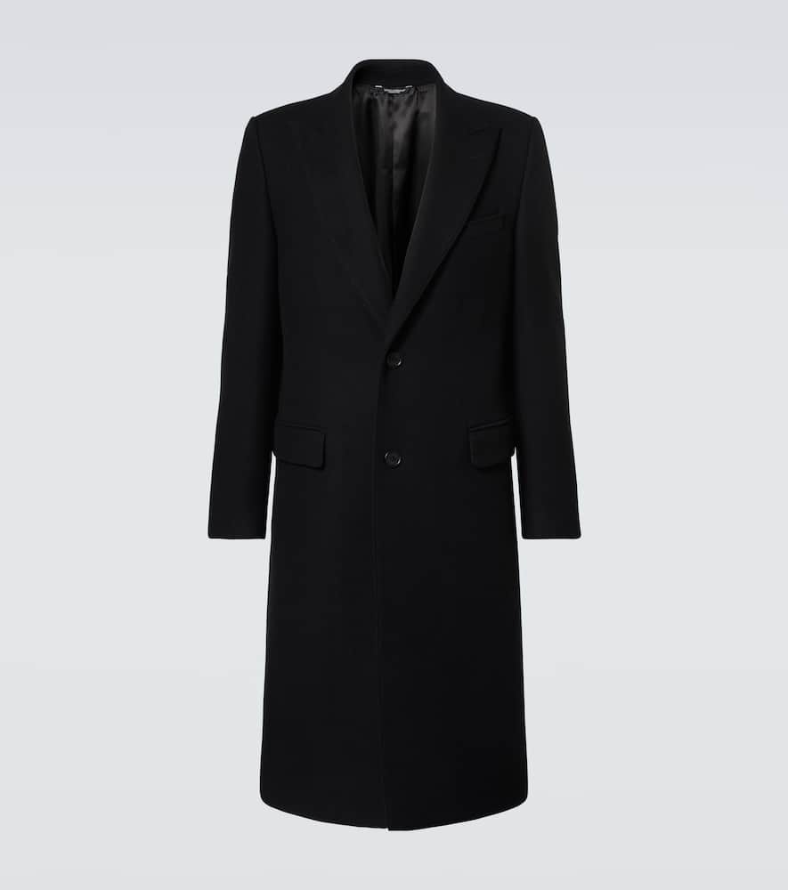 Wool-blend overcoat