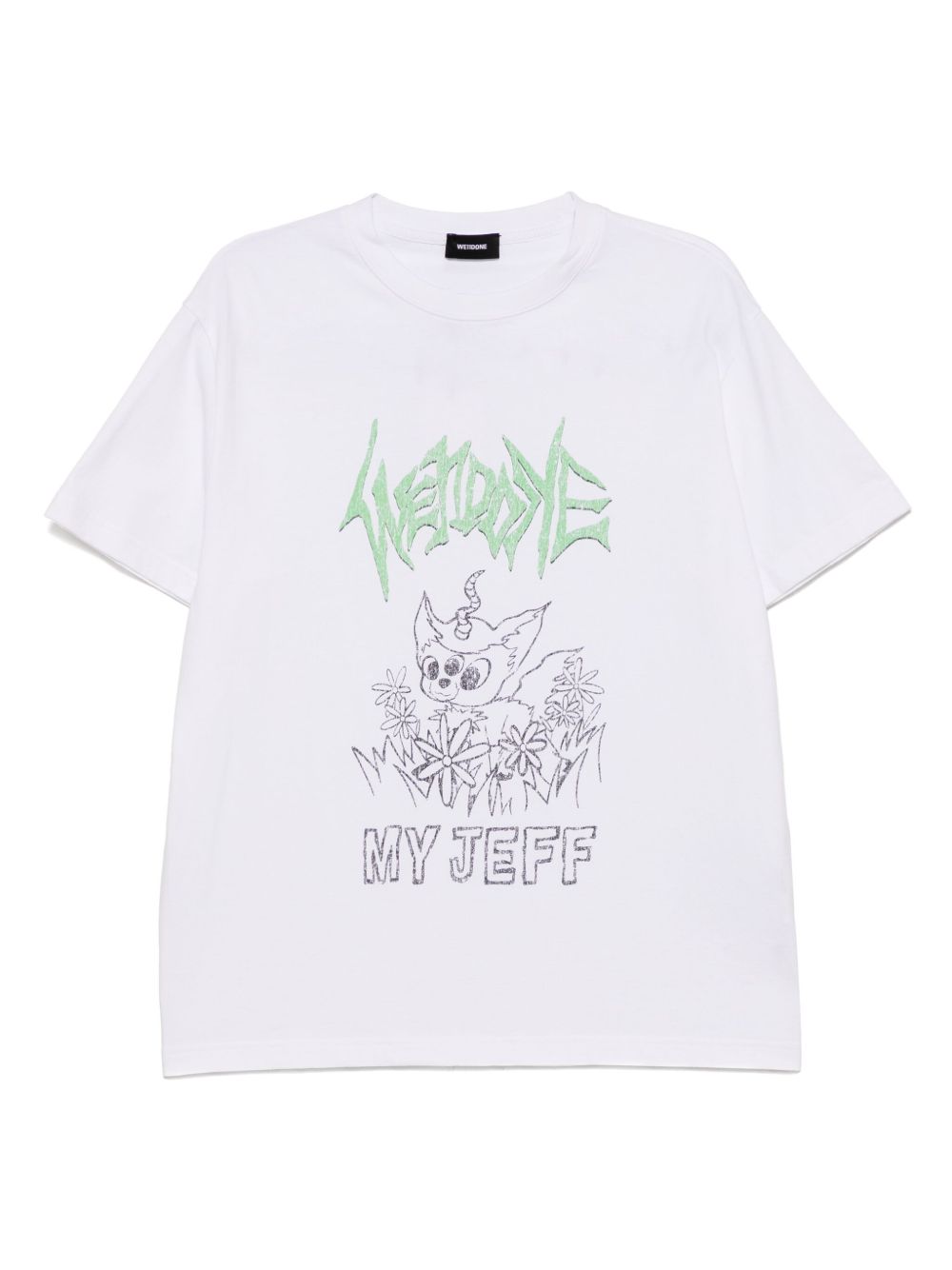 We11done My Jeff Print T-shirt - White