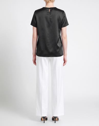 Woman Top Black Size 8 Silk, Elastane, Wool, Cashmere