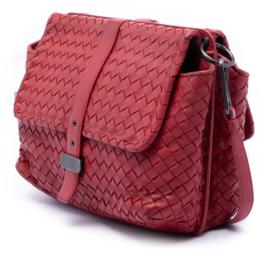 Pre-owned Nappa Intrecciato Double Sided Flap Messenger Bag B02501795Z