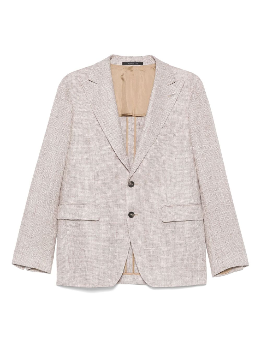 Tagliatore textured blazer - Brown