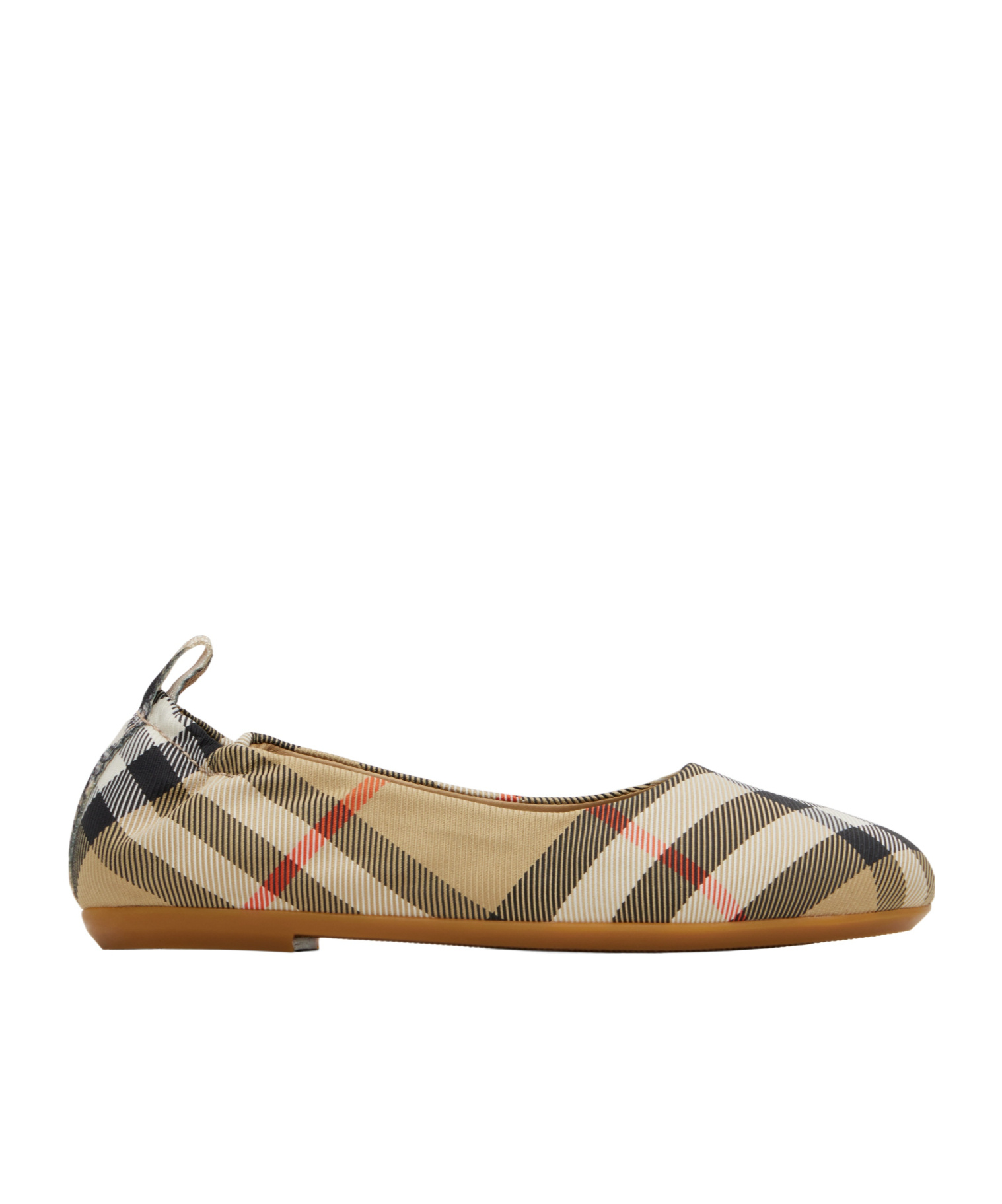 Checkered ballet flats