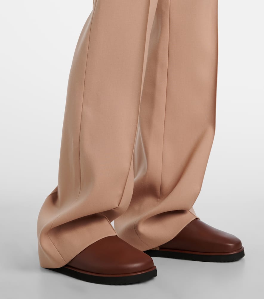 Chloé High-rise wool straight pants