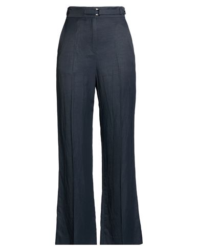 Woman Pants Midnight blue Size 4 Viscose, Linen