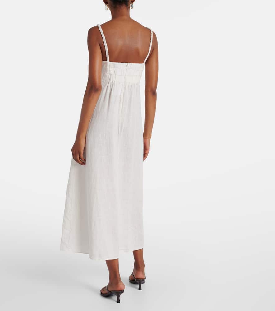 Janet linen midi dress