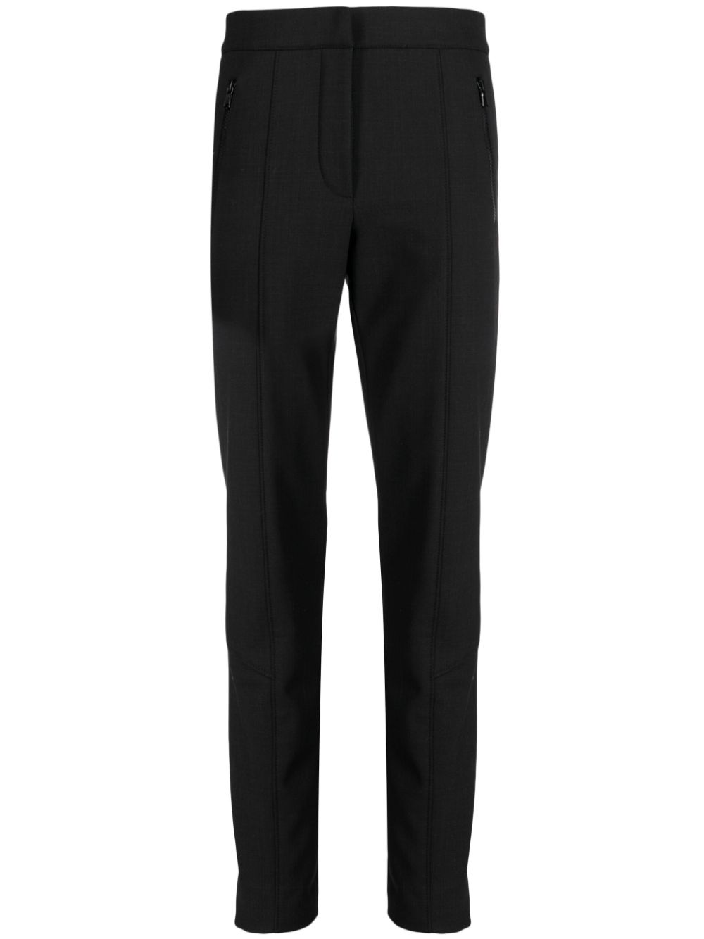 Slim-cut trousers - Black