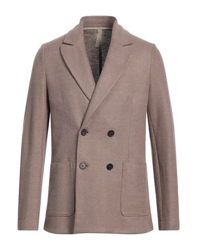 Harris Wharf London Man Blazer Khaki Size 38 Linen, Cotton